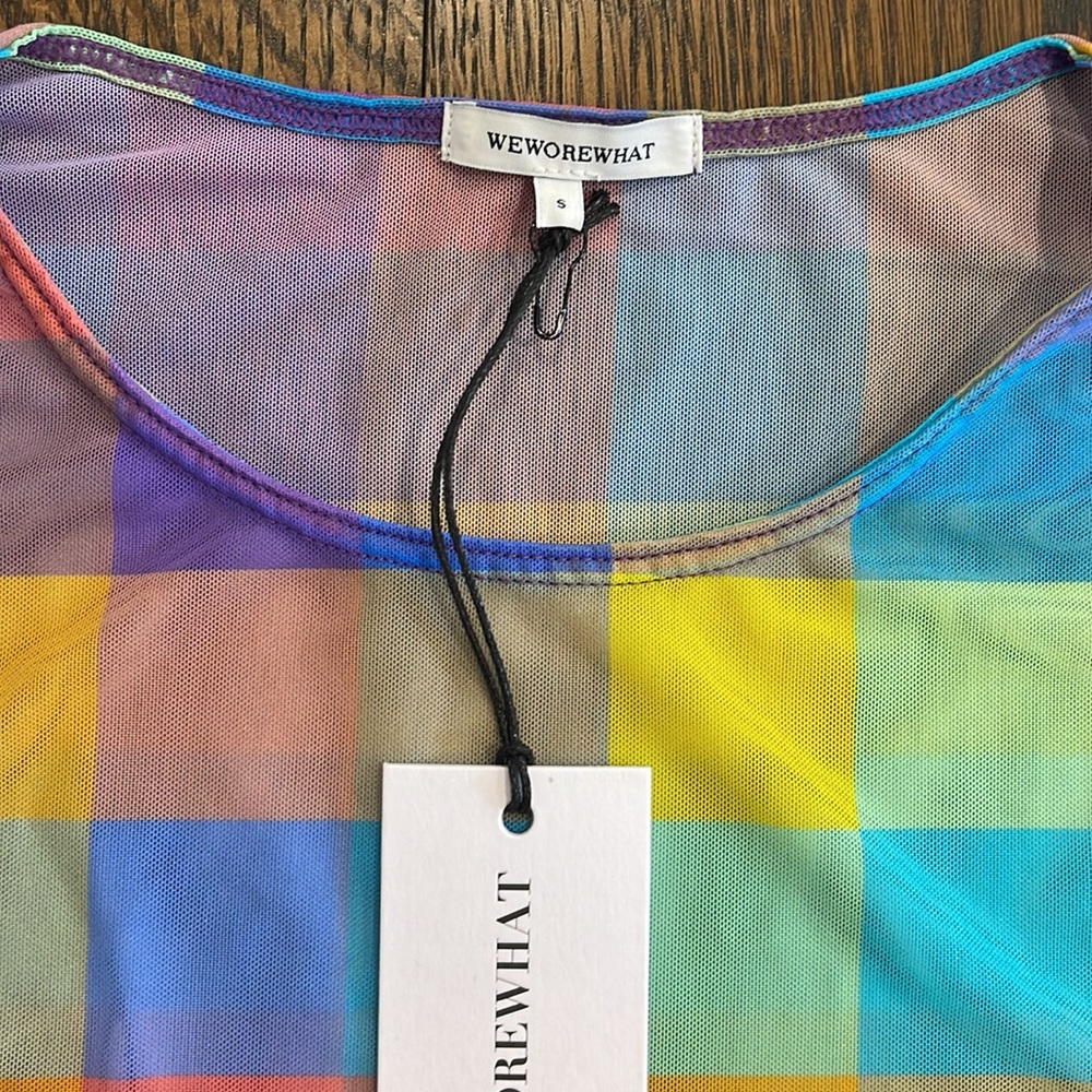 WeWoreWhat Multicolor Checkered Dress - Picture 6 of 8
